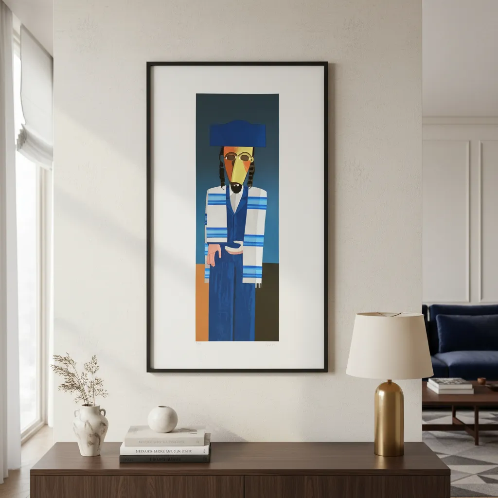 Inos Corradin gravura O Rabino - Image 3