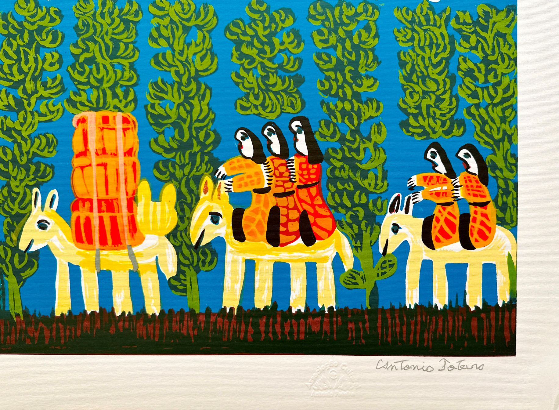 Poteiro gravura Retirantes grande formato - Image 2