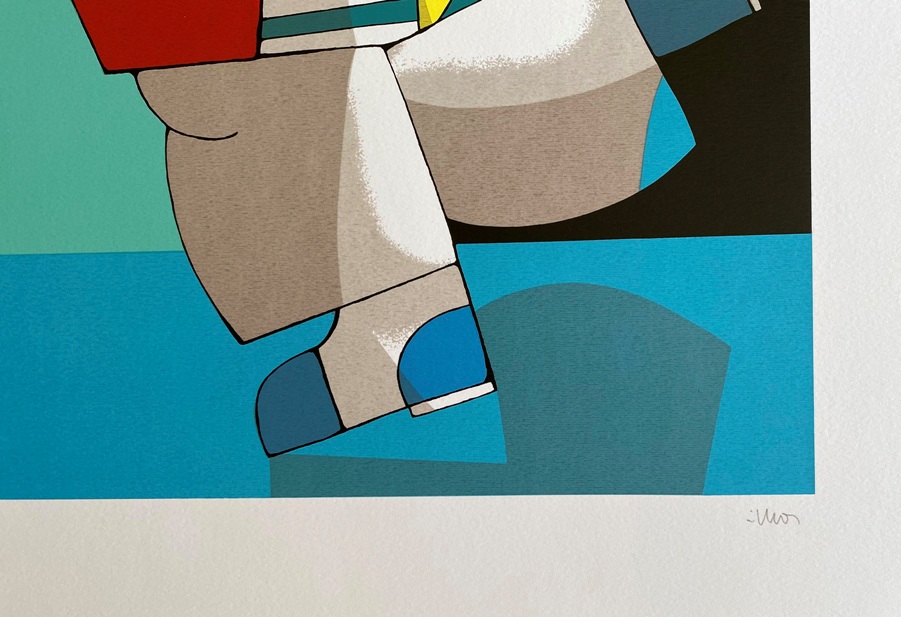 Inos Corradin gravura Equilibrista 4 assinada pelo artista - Image 2