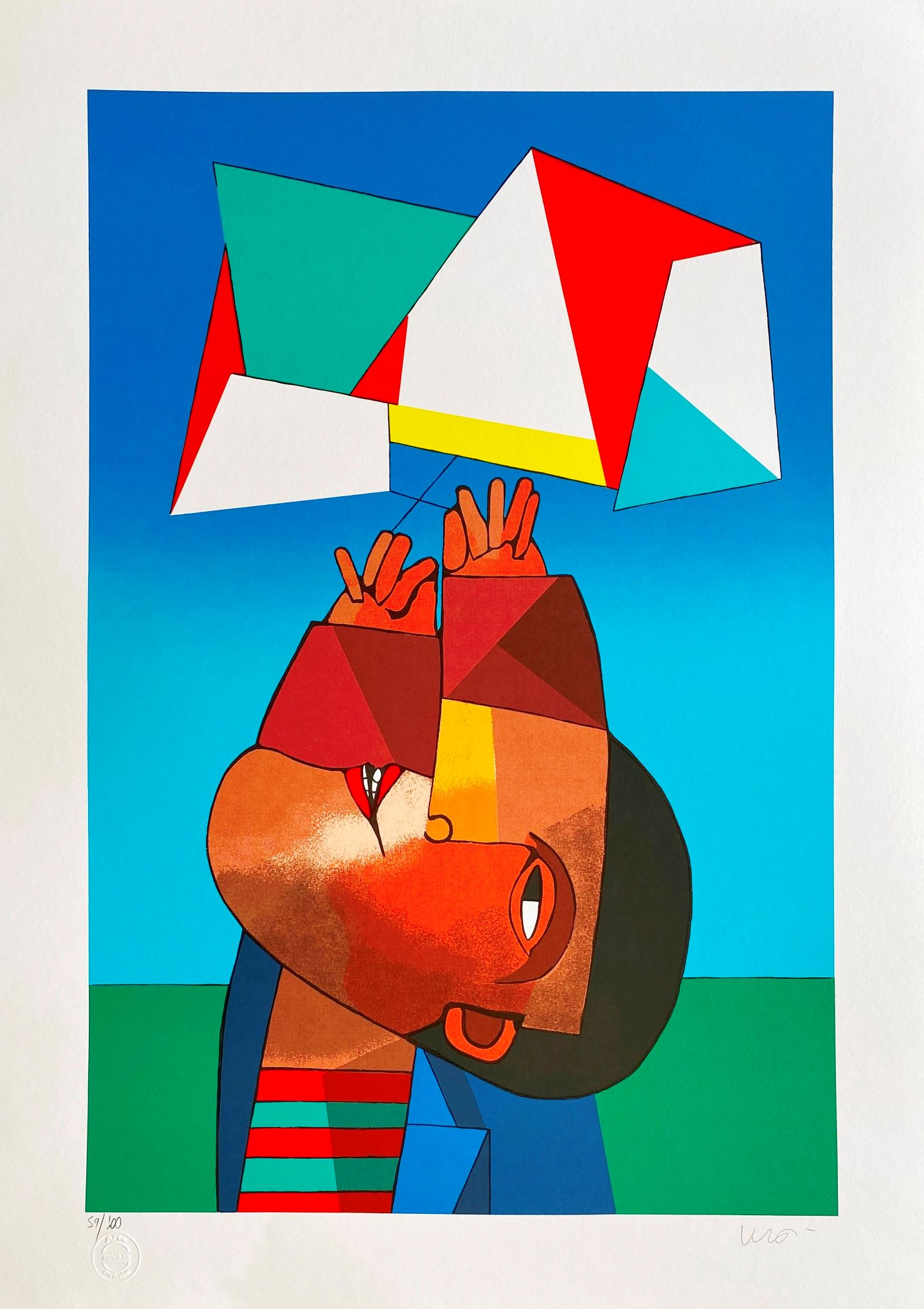 Inos Corradin gravura Soltando Pipa 2