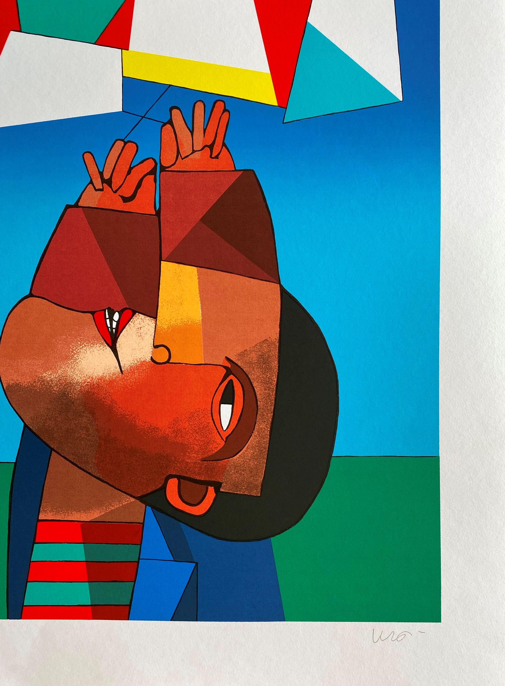 Inos Corradin gravura Soltando Pipa 2 - Image 2