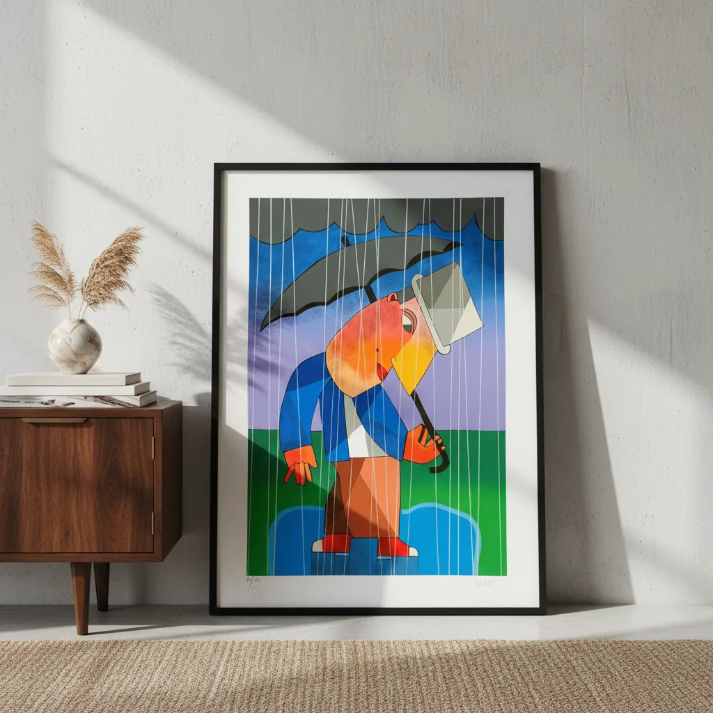 Inos Corradin gravura Chuva 1 - Image 3