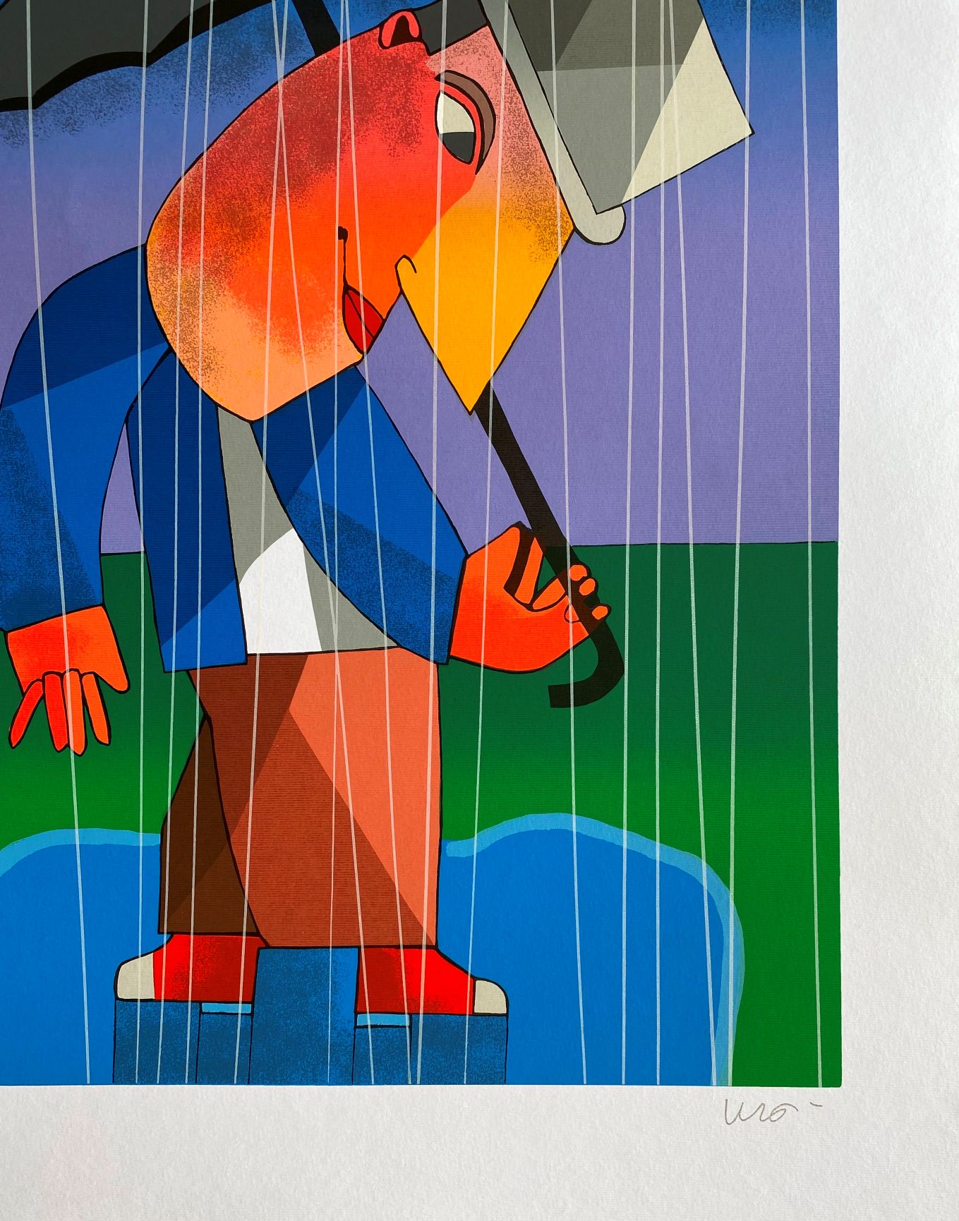 Inos Corradin gravura Chuva 1 - Image 2