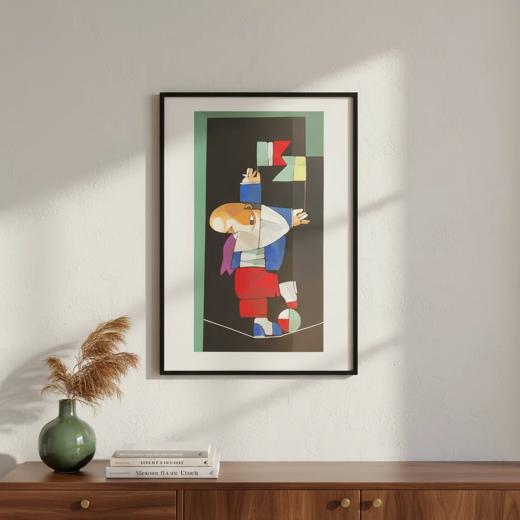 Inos Corradin gravura Equilibrista 7 assinada pelo artista - Image 3