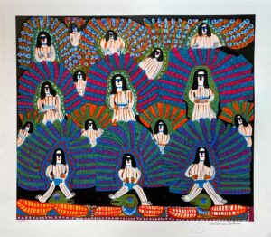 Poteiro gravura Aldeia