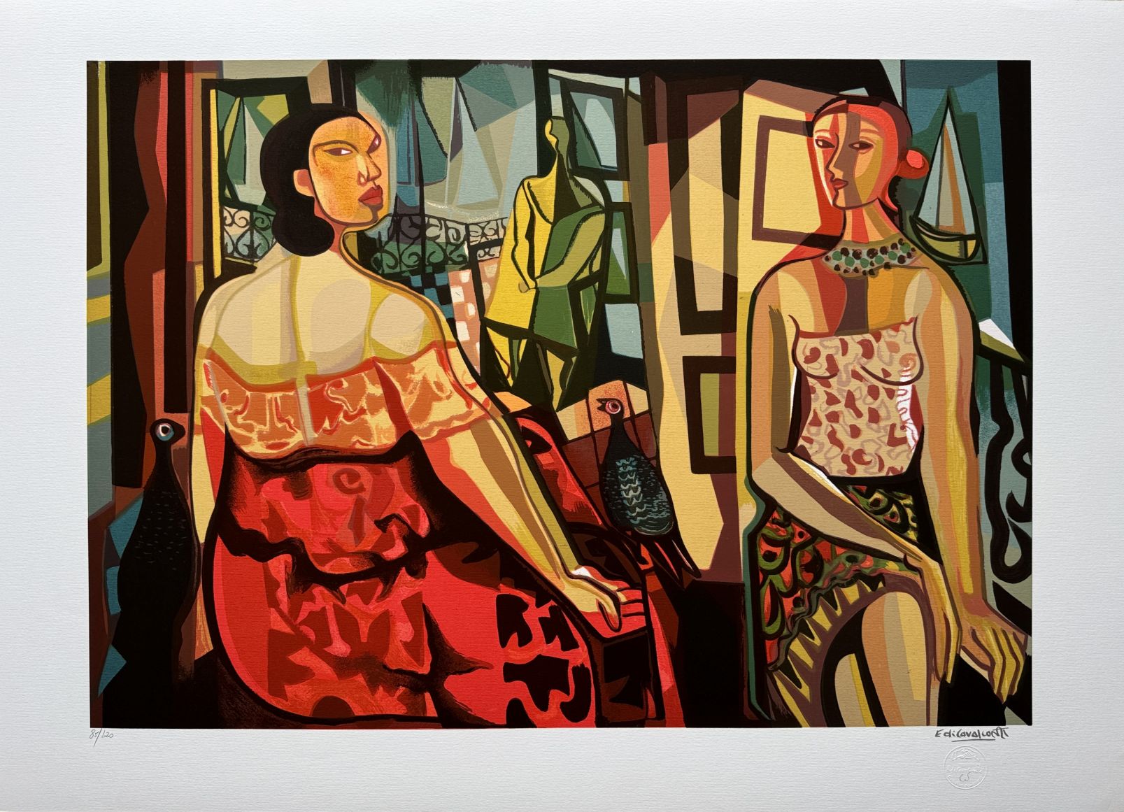 Di Cavalcanti serigrafia A Espera