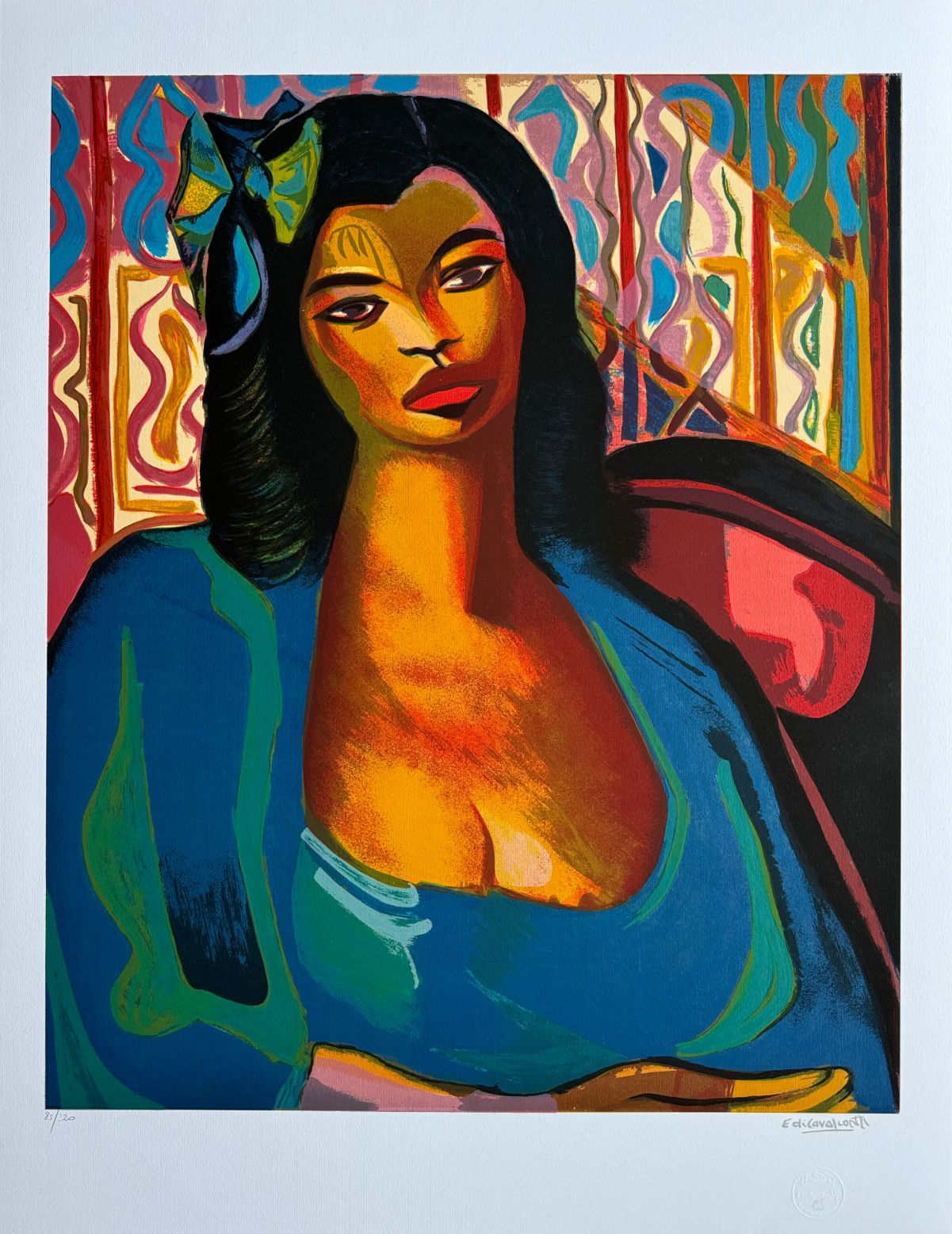 Di Cavalcanti serigrafia Abigail