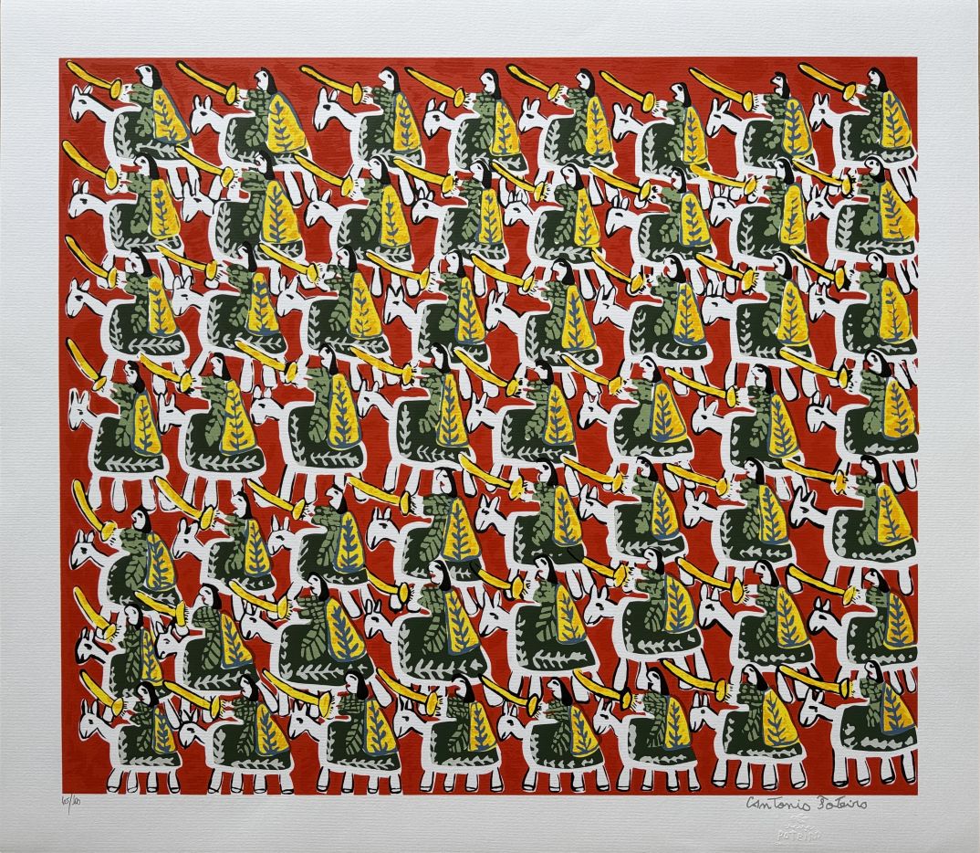 Antônio Poteiro serigrafia Cavalhada