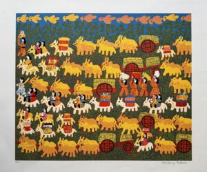 Antônio Poteiro serigrafia Retirantes