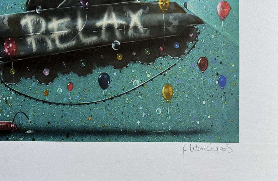 Kleber Lopes Serigrafia - Tank Relax Azul - Imagem 3