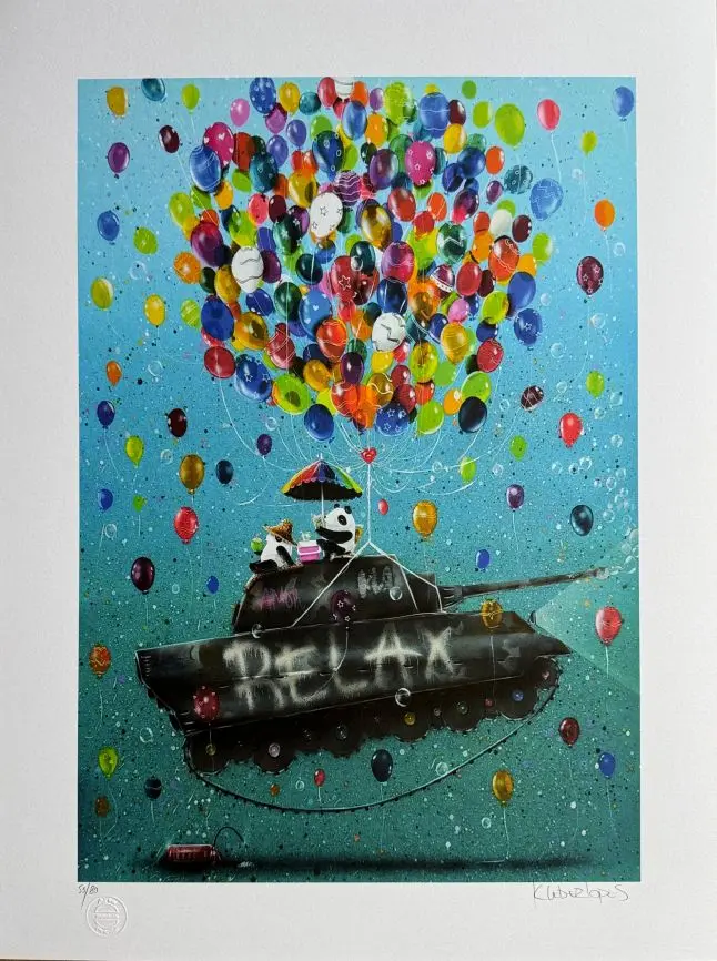 Kleber Lopes Serigrafia - Tank Relax Azul
