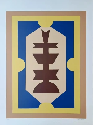 Rubem Valentim serigrafia Emblema 25