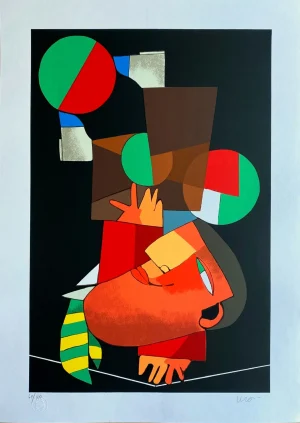 Inos Corradin serigrafia Equilibrista 9
