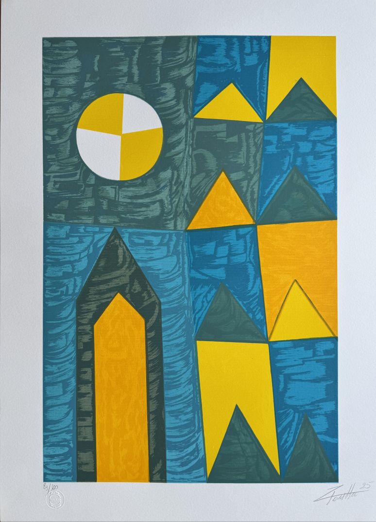 Zi Facella serigrafia Fachada e bandeirinhas