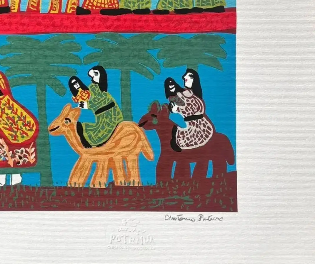 Antônio Poteiro serigrafia Reis Magos - Imagem 2