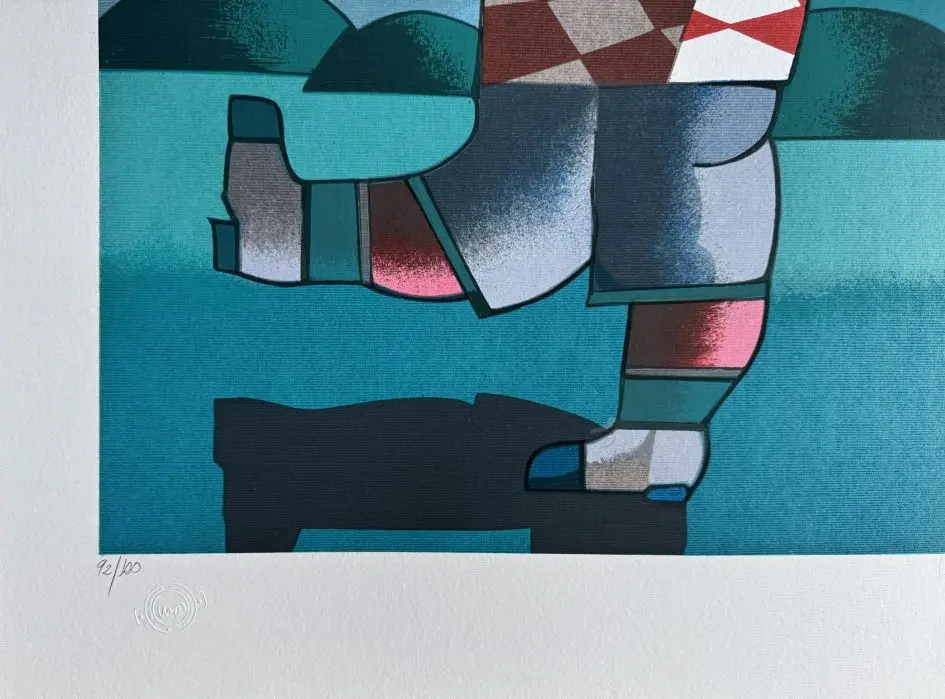 Inos Corradin serigrafia Tenista - Imagem 2