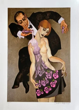 Juarez Machado serigrafia Un parfum qui habille