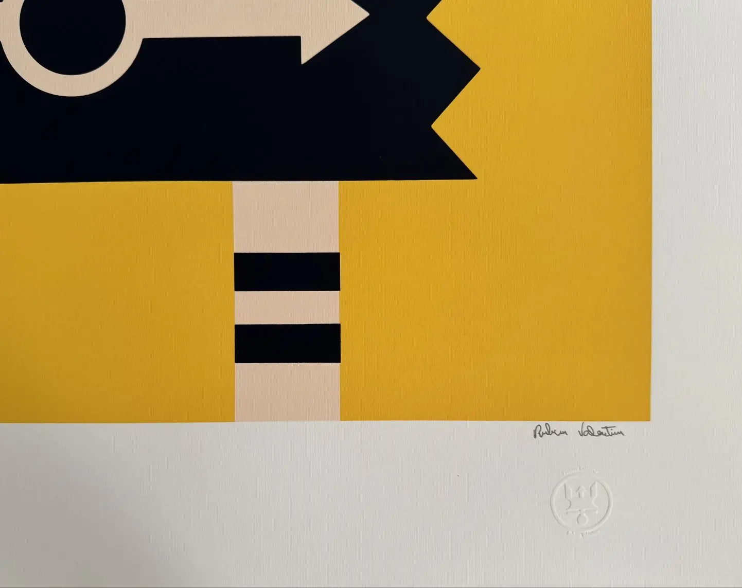 Rubem Valentim serigrafia Emblema 22 - Imagem 3