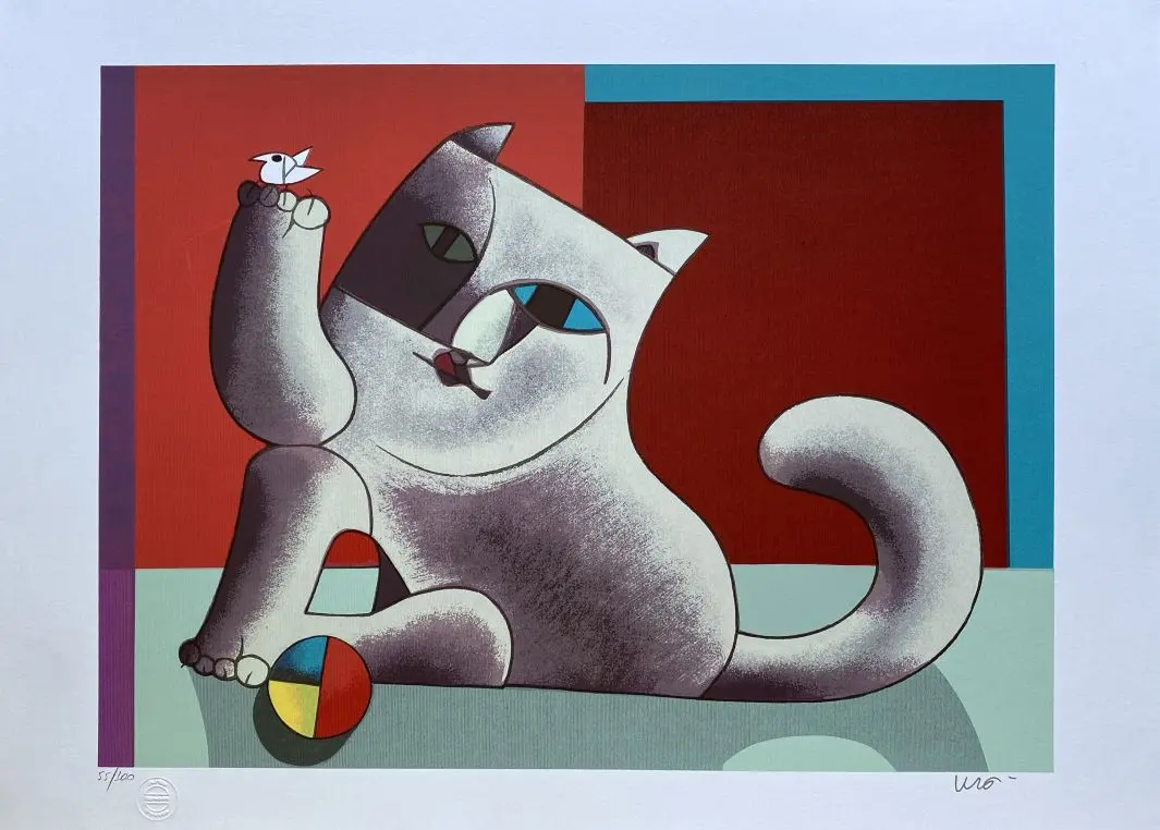 Inos Corradin serigrafia Gato 17